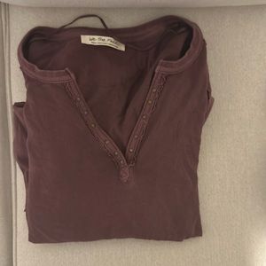 We the Free Long Sleeve V Neck